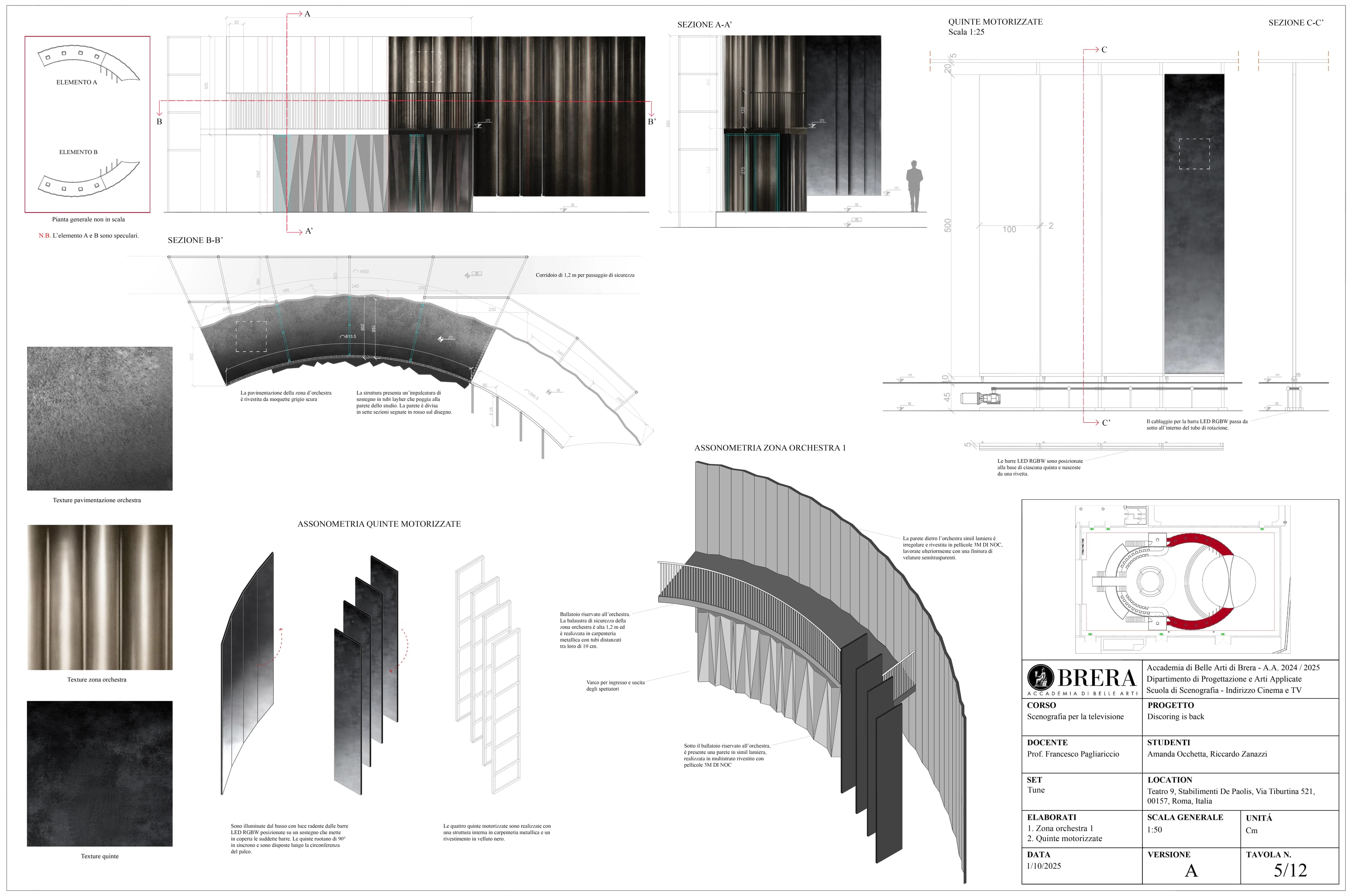 Bandstand and automated flats for the project Discoring is back, 2025; AutoCAD, Blender, Photoshop.